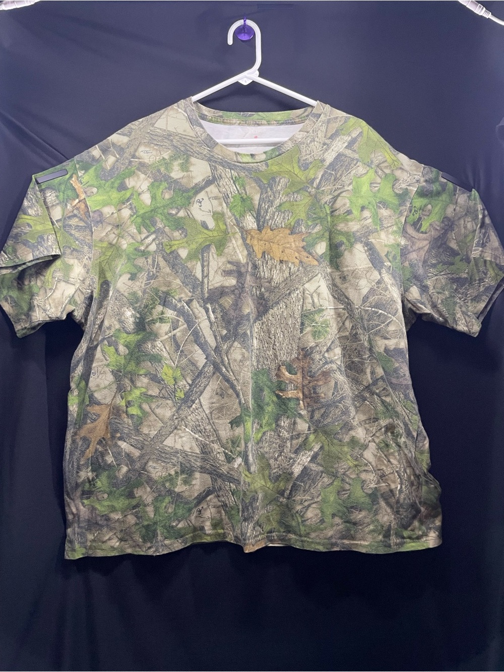 3XL Men's Camouflage True Timber Short Sleeve Tee - Green/Brown Camo